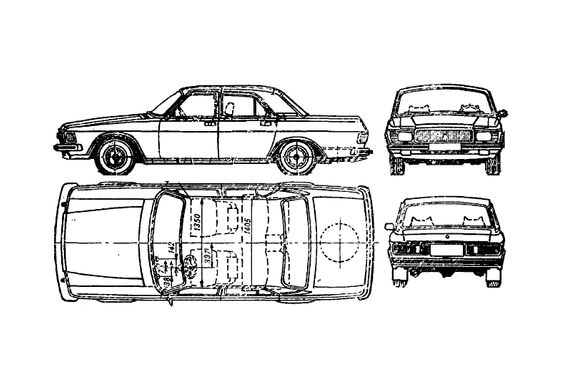 Download drawing GAZ Volga 3102 Sedan 1982 in ai pdf png svg formats